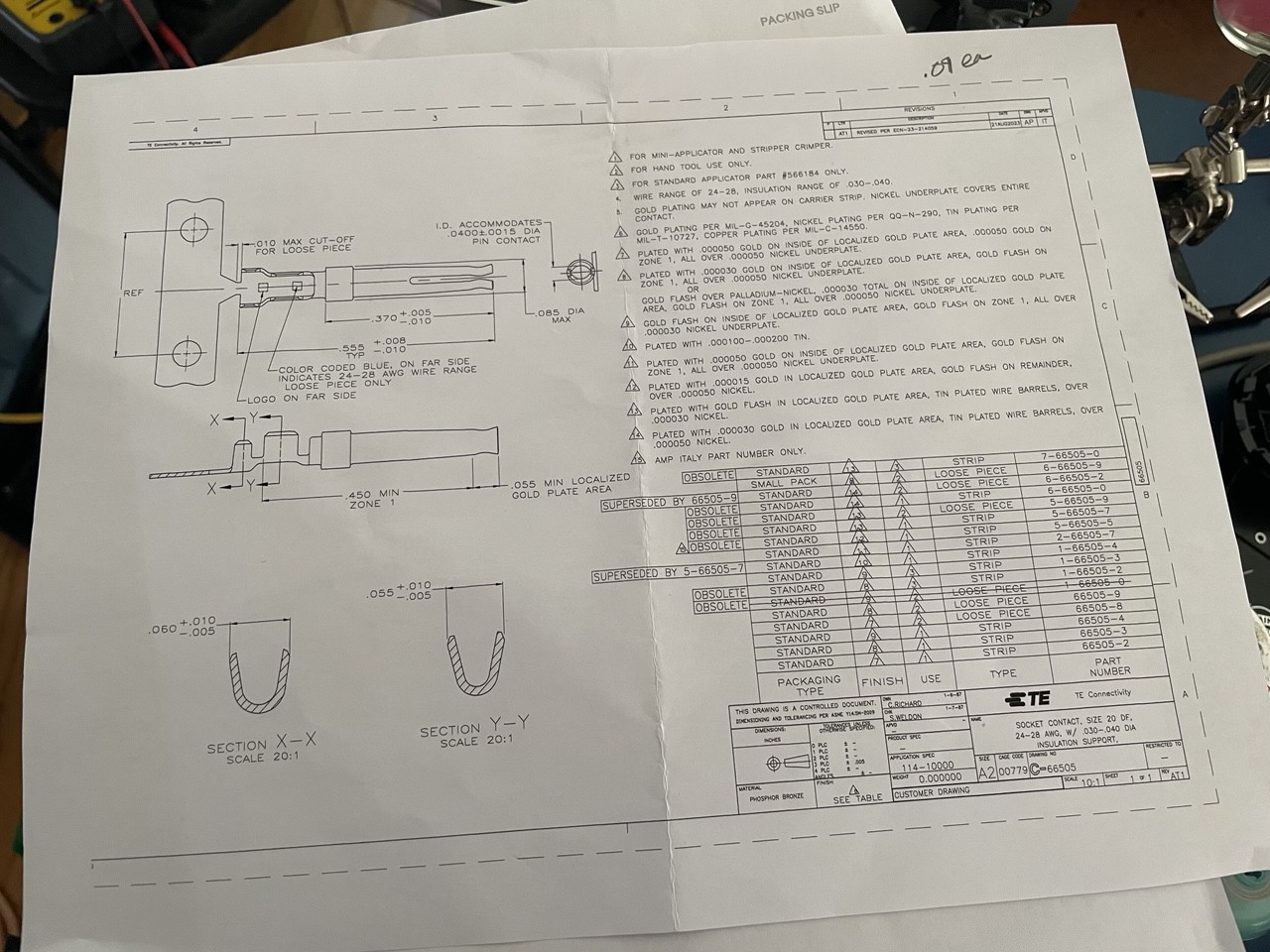 An engineering drawing for the connector. An engineering drawing for the connector.